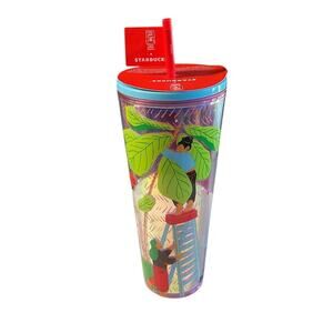 NEW! Starbucks Monyee Chau Chinese American Tumbler 24oz Artist Collab Jungle